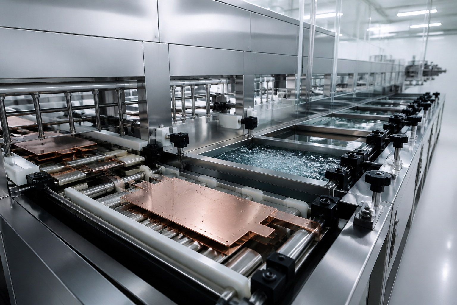 Home integrated production solution for vapor chamber manufacturing.